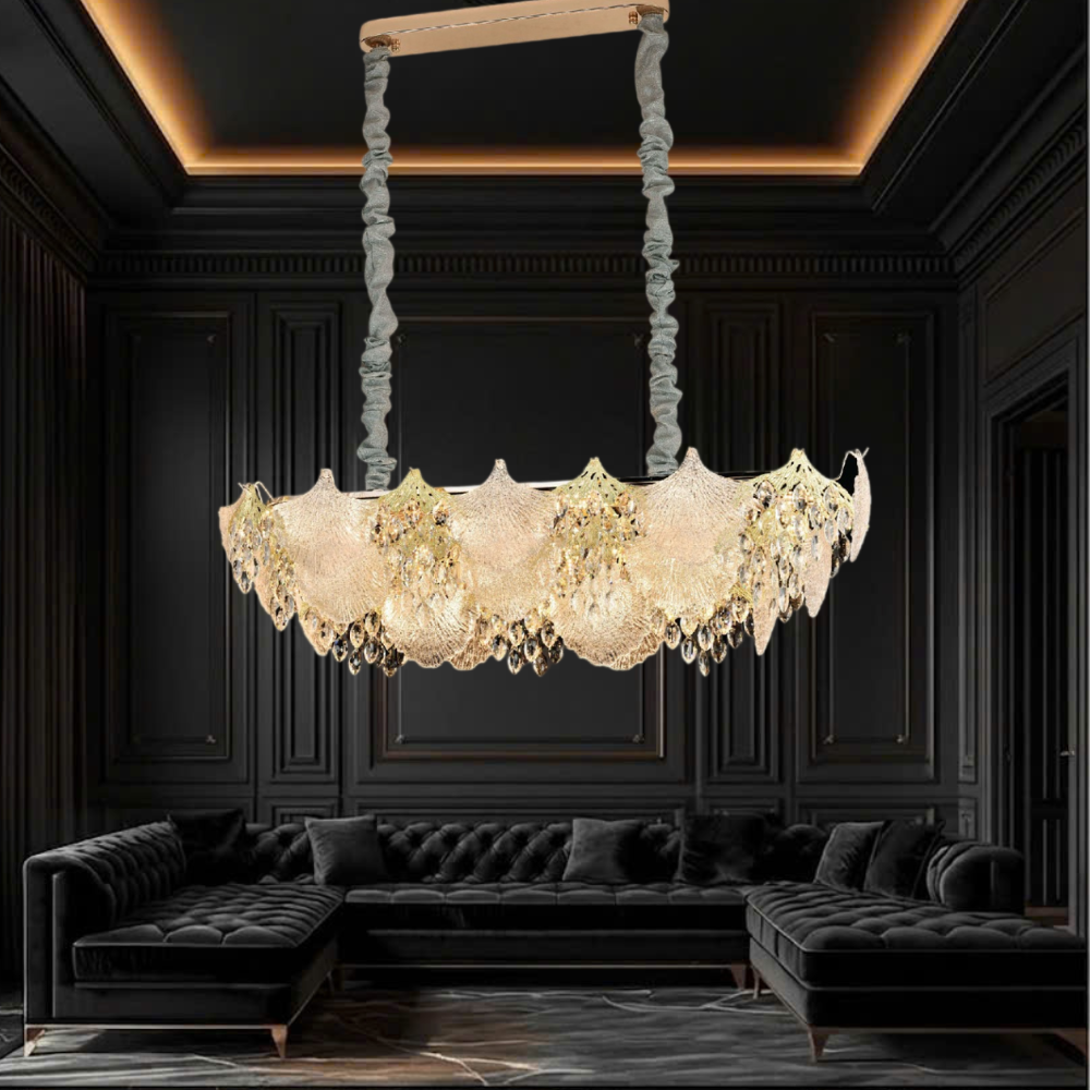 ĐÈN CHÙM PHA LÊ (N1200 x R400 x C360) TH-8673