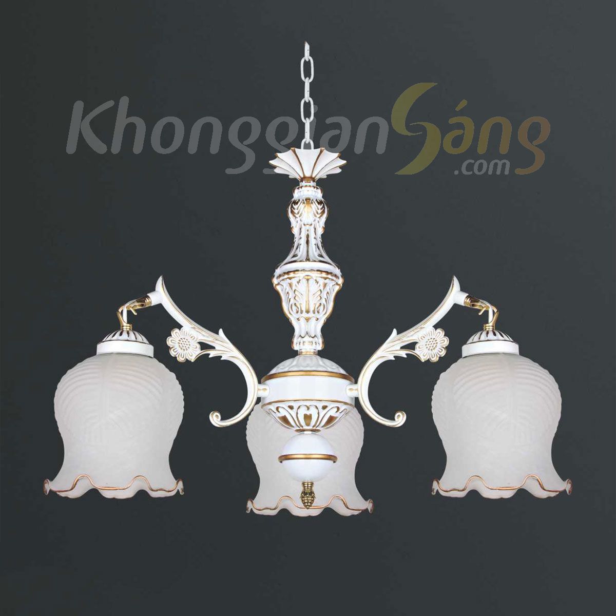 ĐÈN CHÙM CỔ ĐIỂN (PHI 500mm x H400mm) KGC-009/3