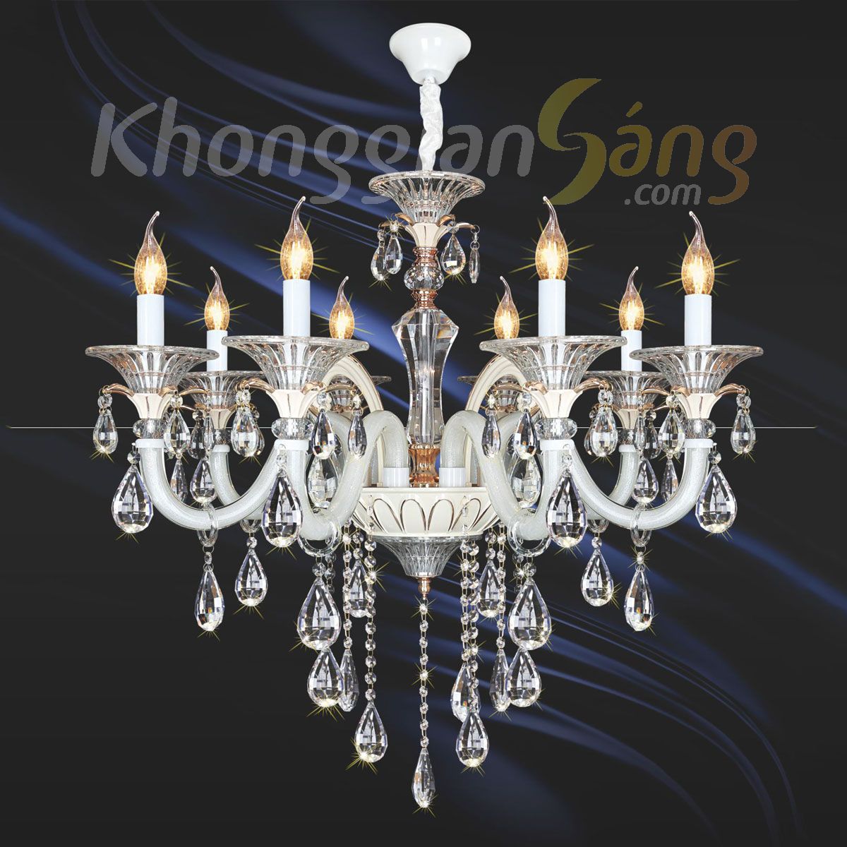 ĐÈN CHÙM NẾN (PHI 830mm x H650mm) KGC-021/8A