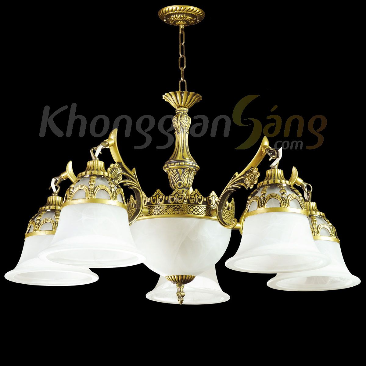 ĐÈN CHÙM CỔ ĐIỂN (PHI 700mm x H700mm) KGC-080/5