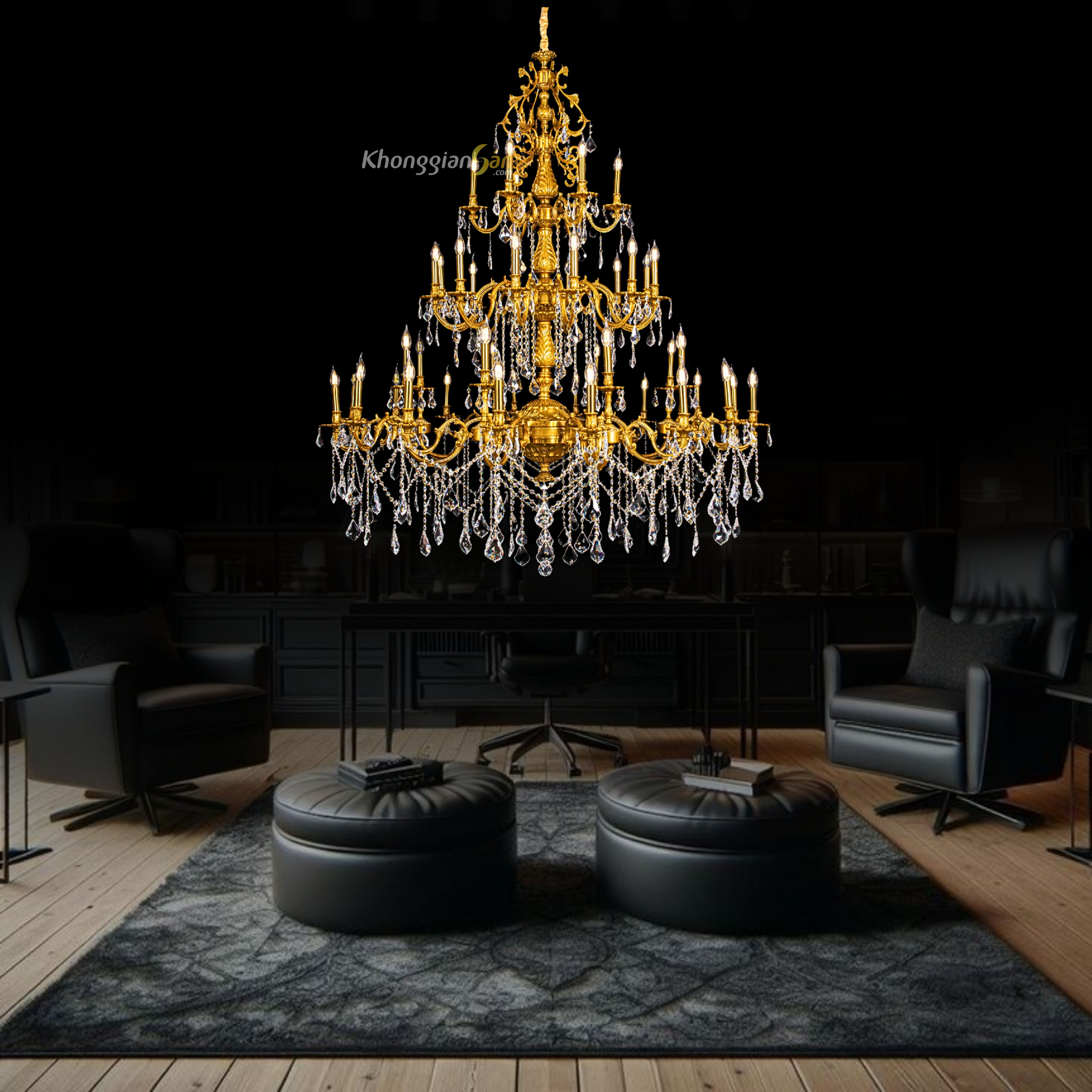 ĐÈN CHÙM NẾN (D1400mm x H2400m) CNQT-354