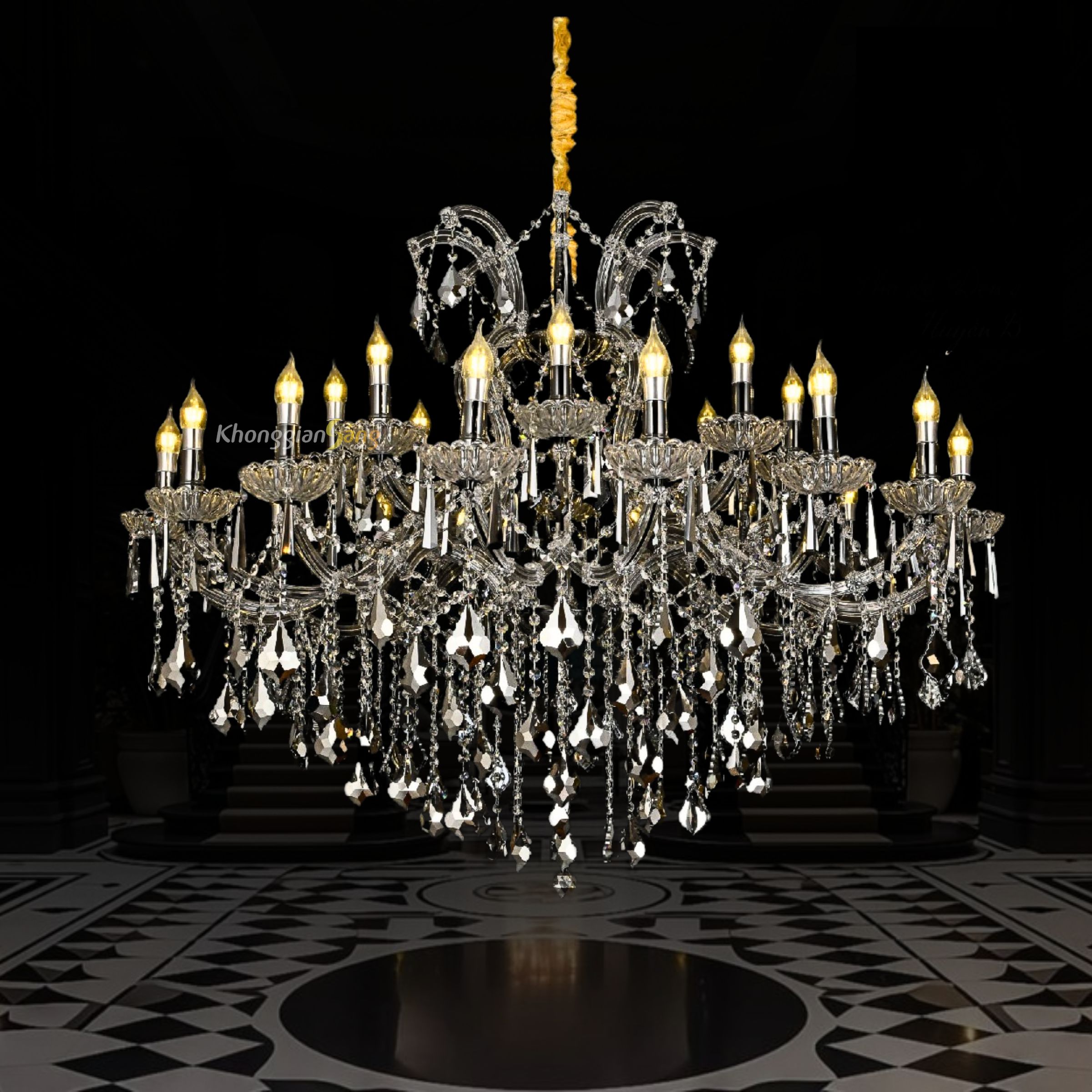 ĐÈN CHÙM NẾN (D1200mm x H940mm) CNQT-400