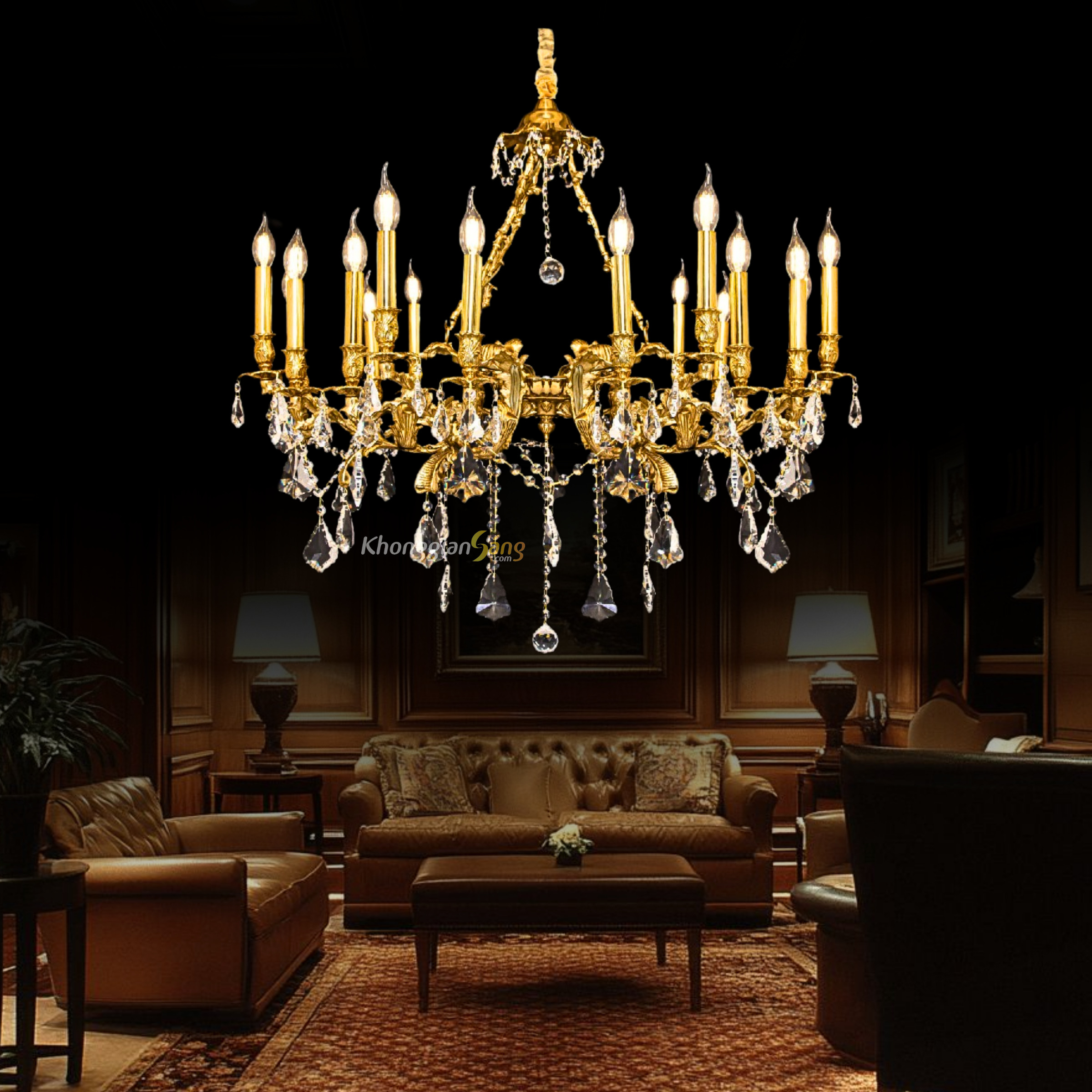 ĐÈN CHÙM ĐỒNG (D850mm x H1300mm) Phedra-05