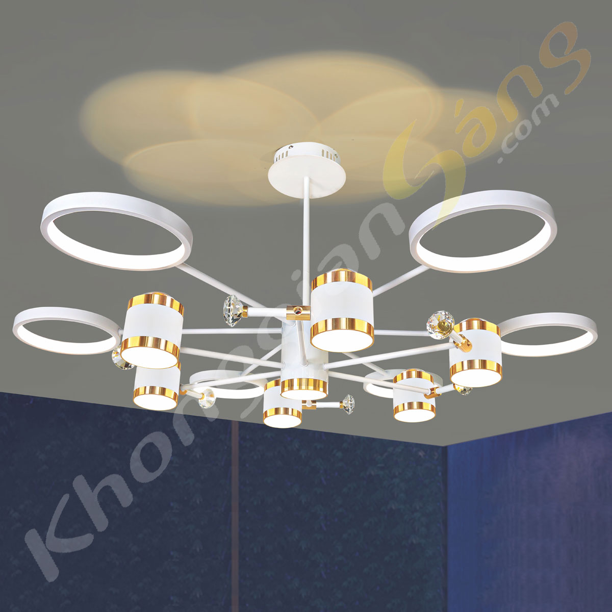ĐÈN CHÙM LED (PHI 1000mm x H500mm) KGC-1145/12