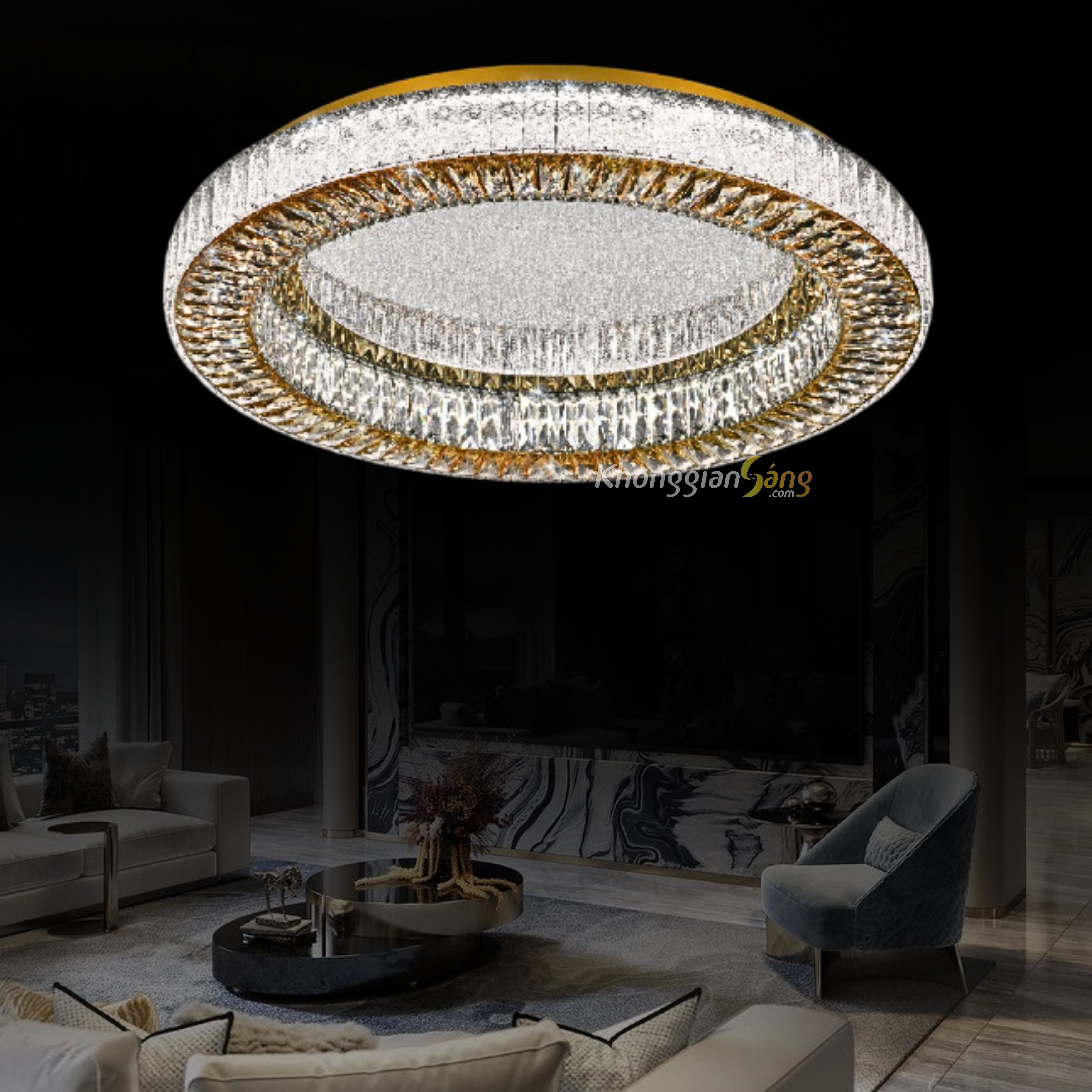 ĐÈN ỐP TRẦN (D800mm x H125mm) MO-1259