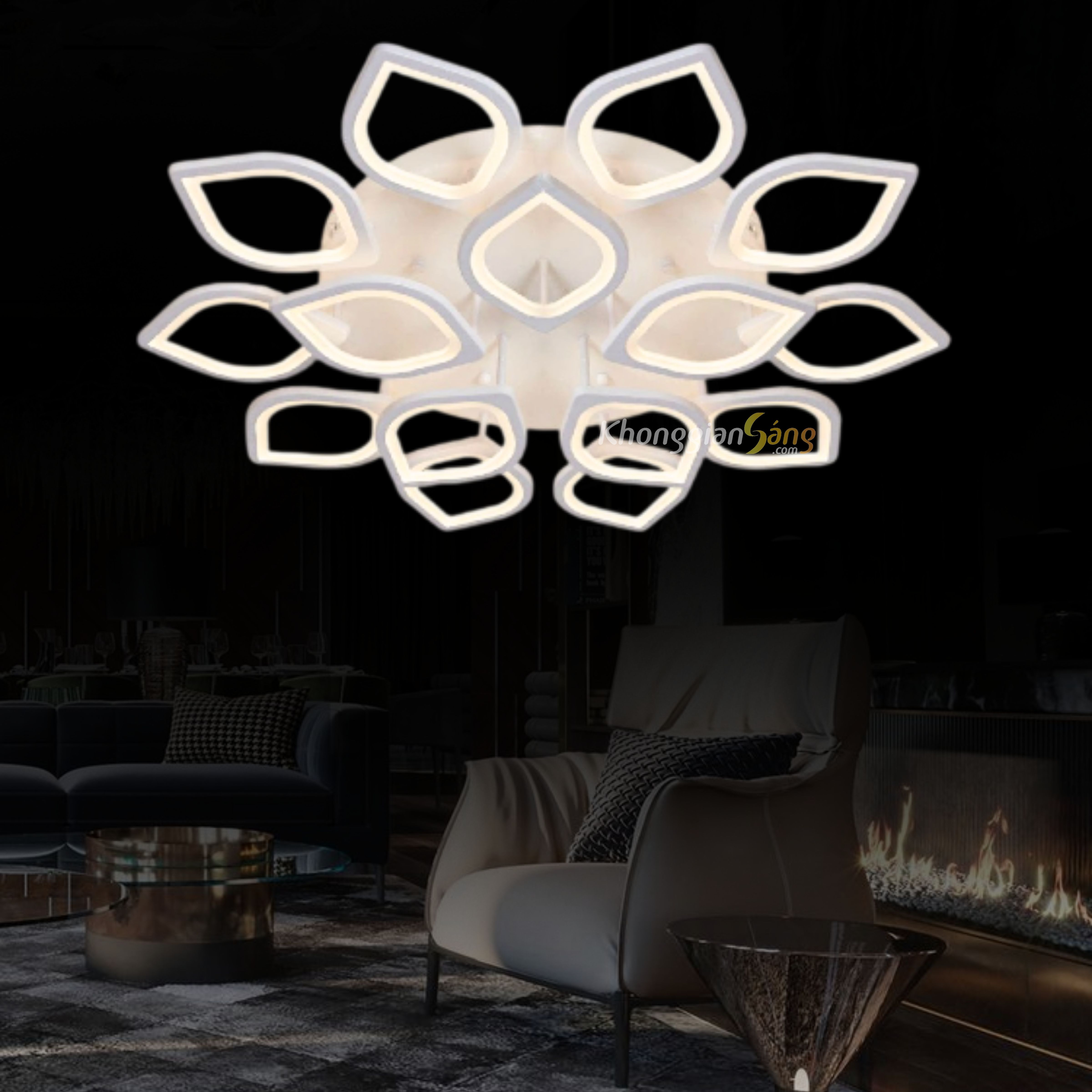 ĐÈN ỐP TRẦN (D850mm x H150mm) MO-923B-18