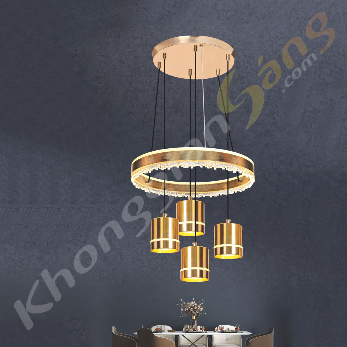 ĐÈN THẢ LED (PHI 400mm x H600mm) KGB-203