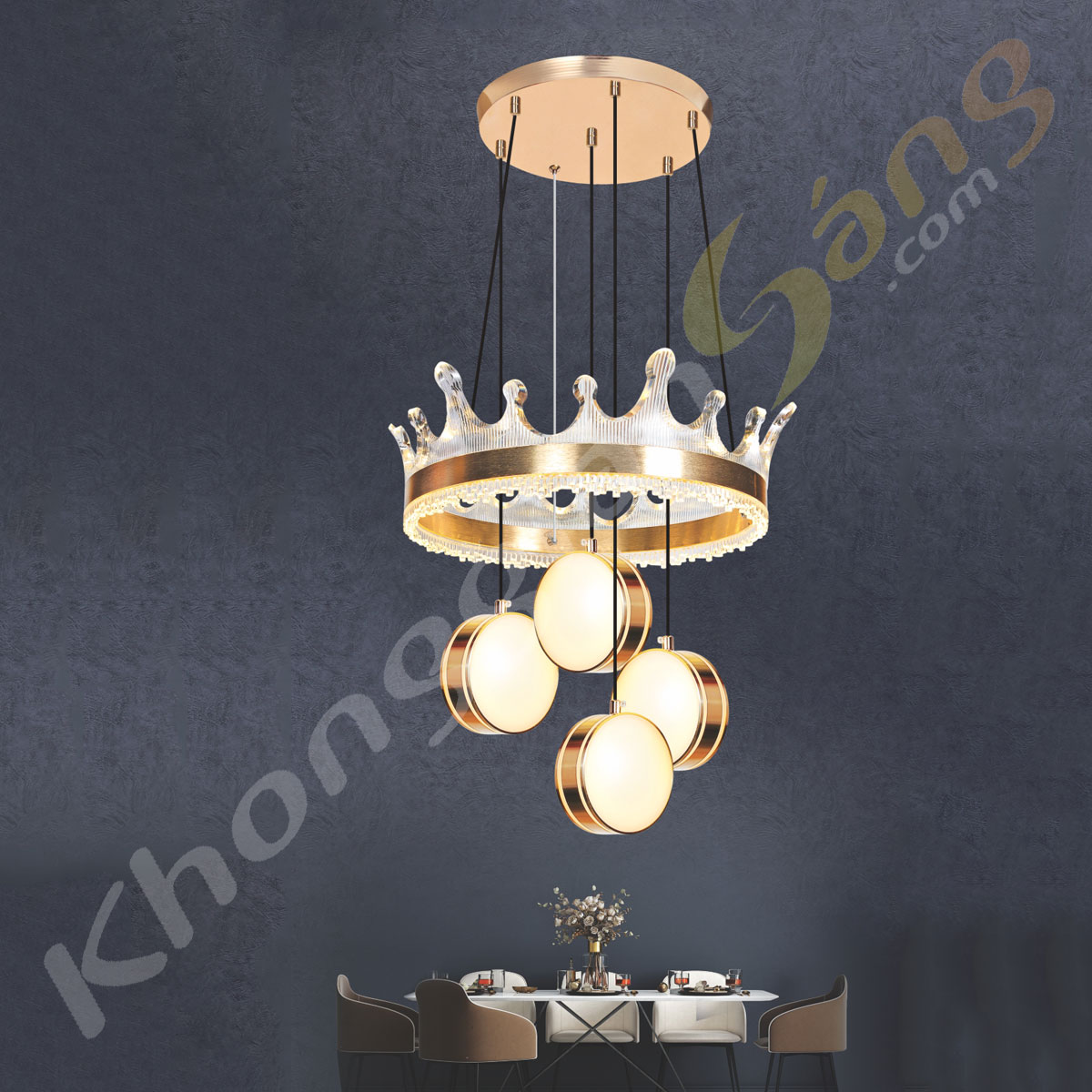 ĐÈN THẢ LED (PHI 450mm x H600mm) KGB-205