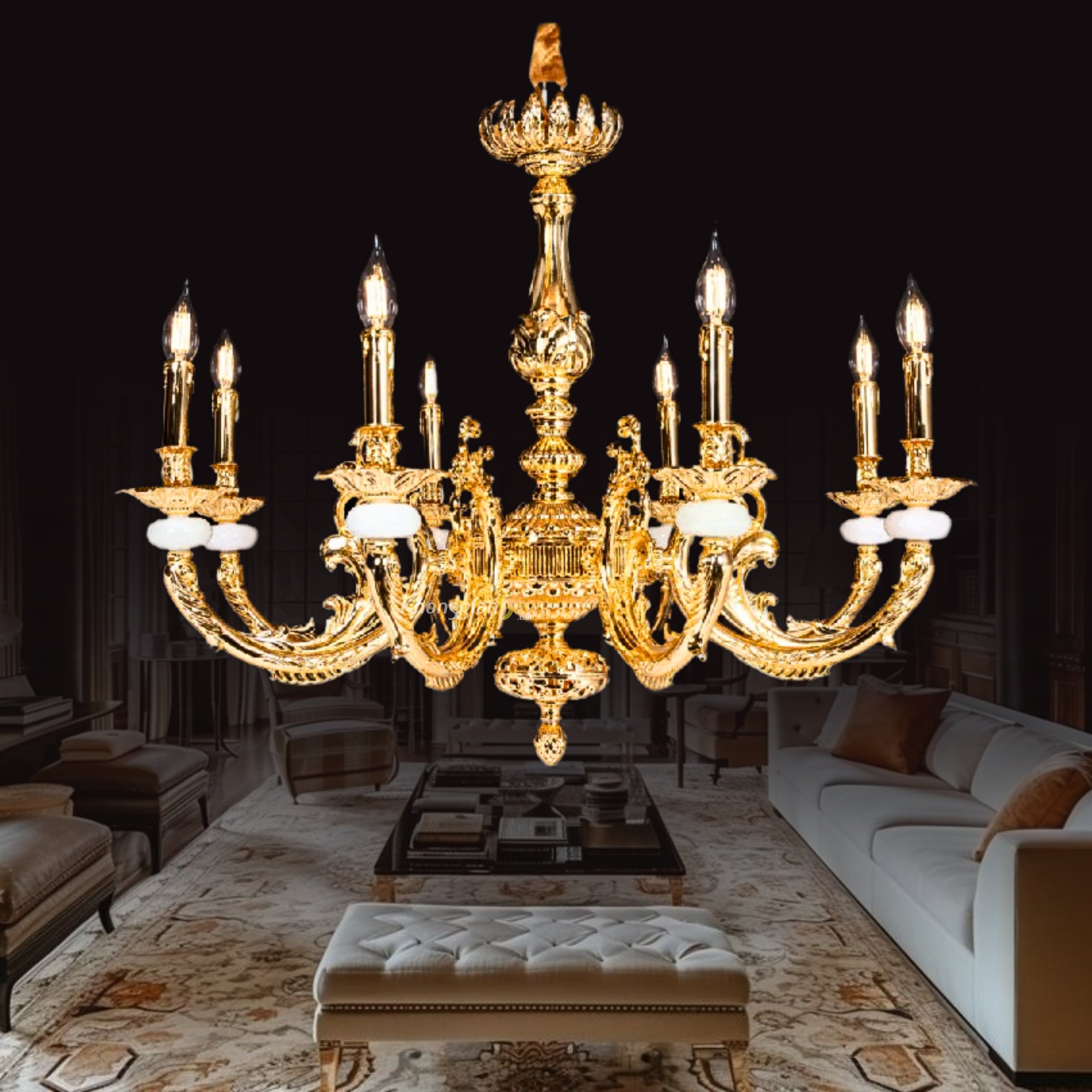 ĐÈN CHÙM NẾN (D800mm x H700mm) CNQT-181