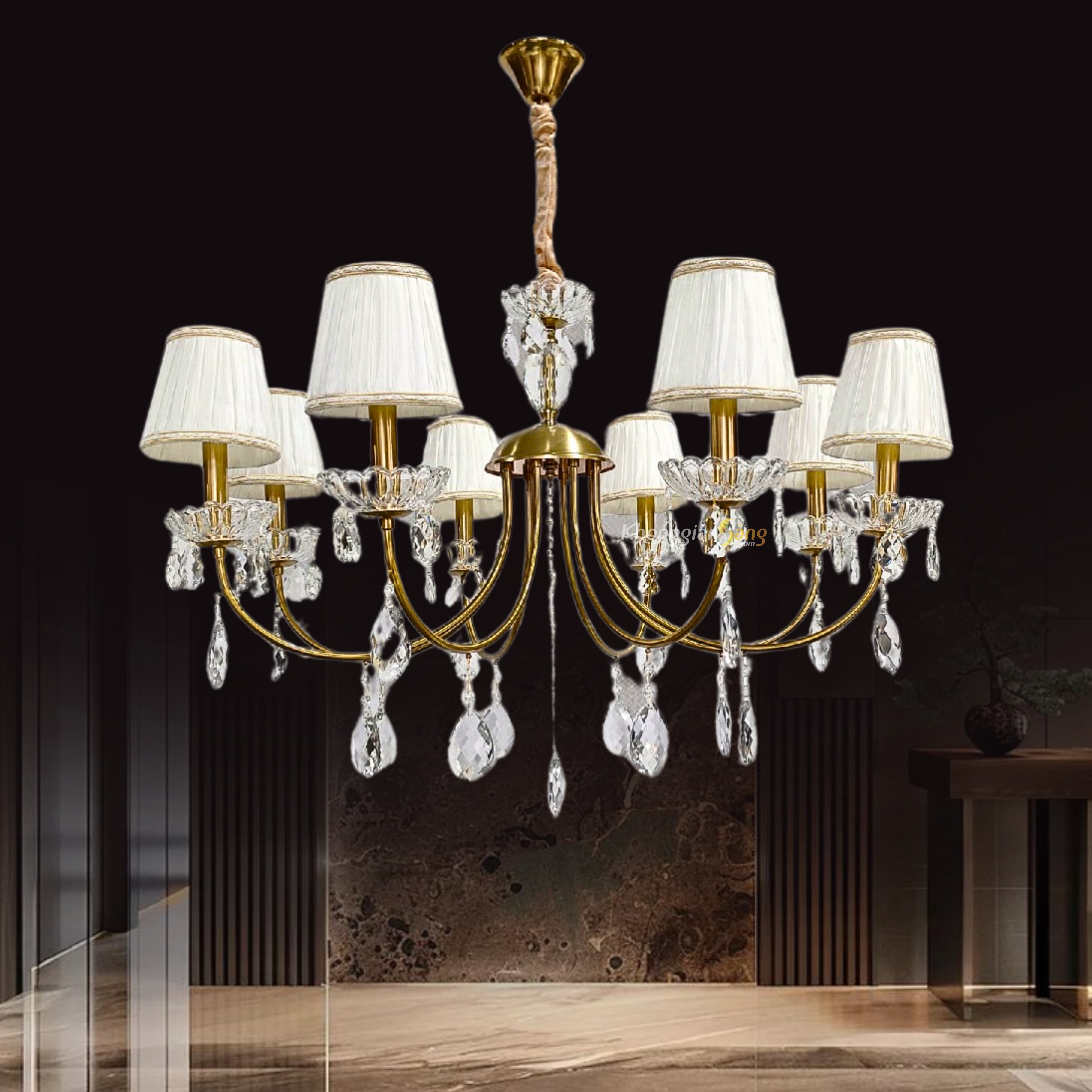 ĐÈN CHÙM NẾN (D870mm x H540mm) CNQT-418