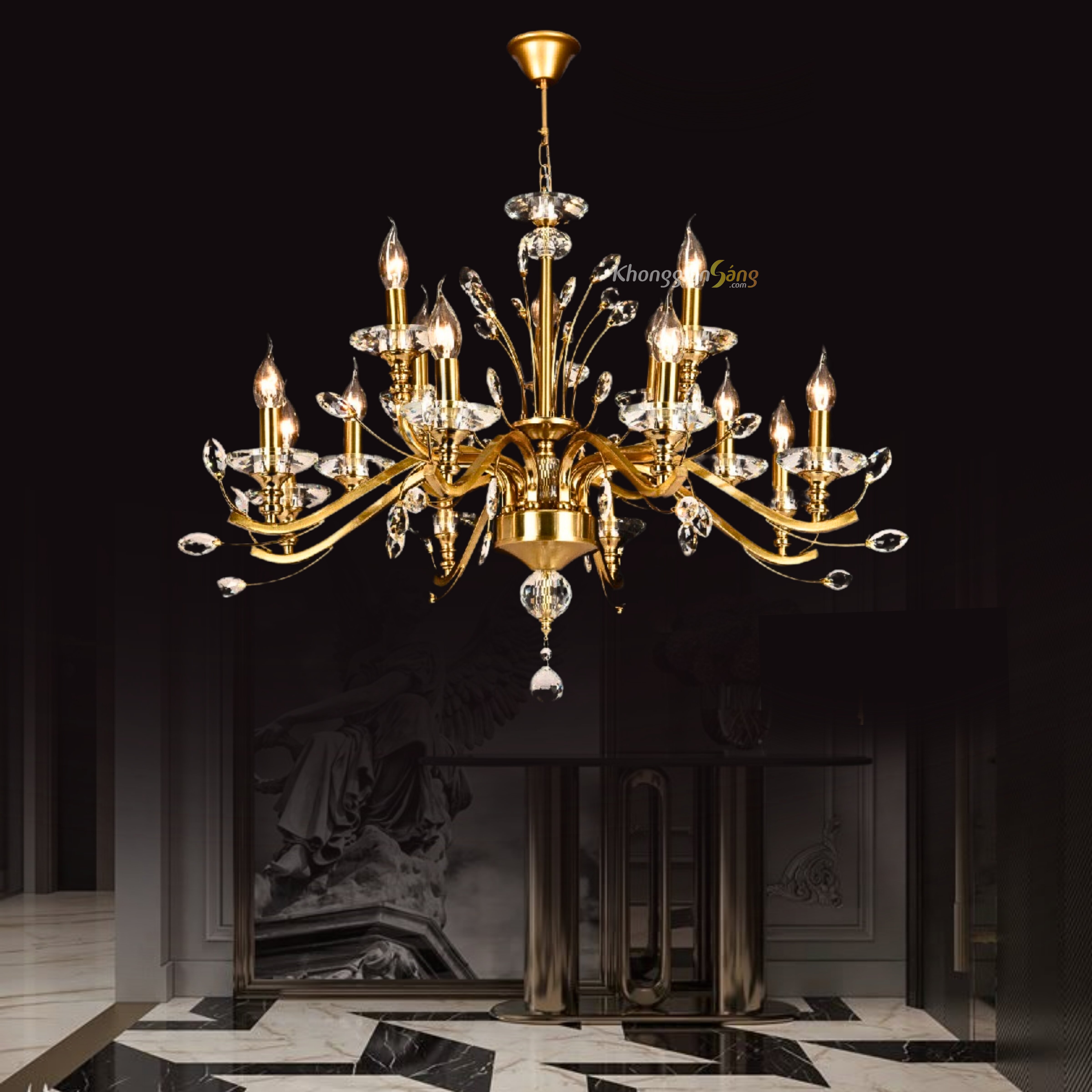 ĐÈN CHÙM NẾN (D950mm x H600mm) CNQT-4363/15