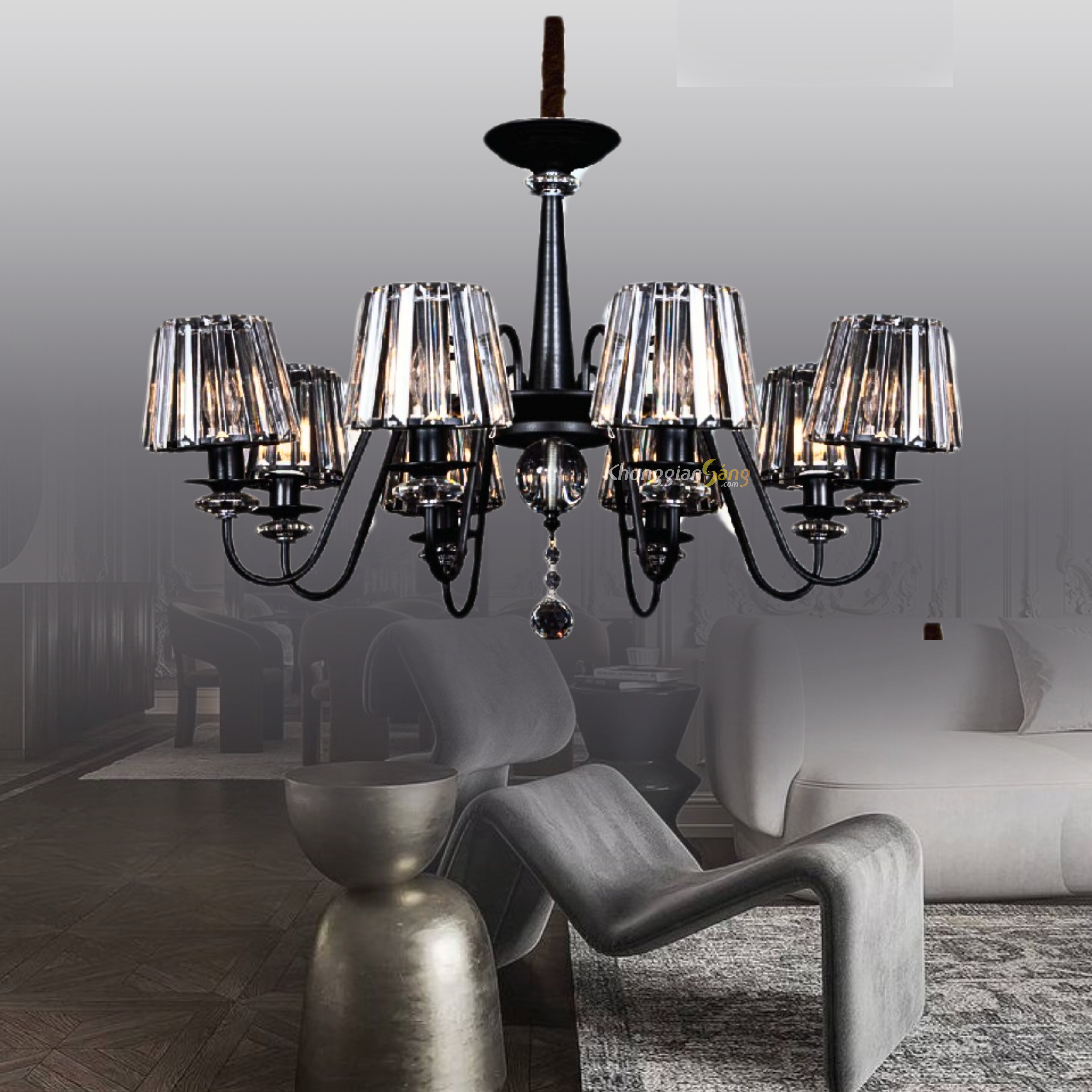 ĐÈN CHÙM CỔ ĐIỂN (D750mm x H900mm) THCN-299