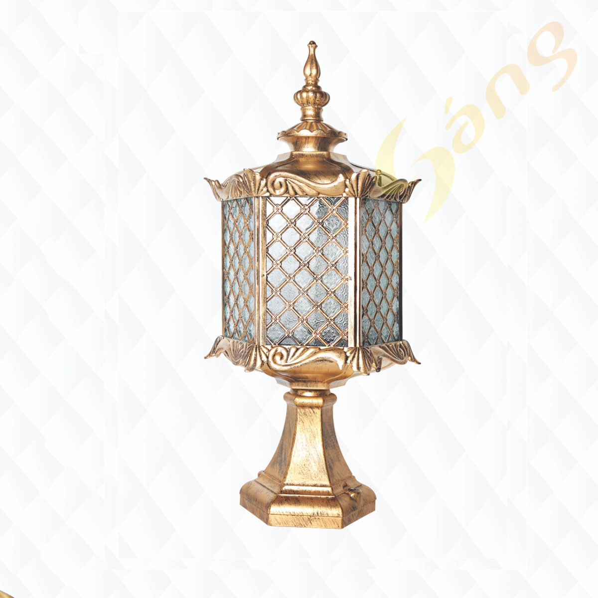 ĐÈN TRỤ CỔNG (PHI 300mm x H580mm) KGT-363-D300
