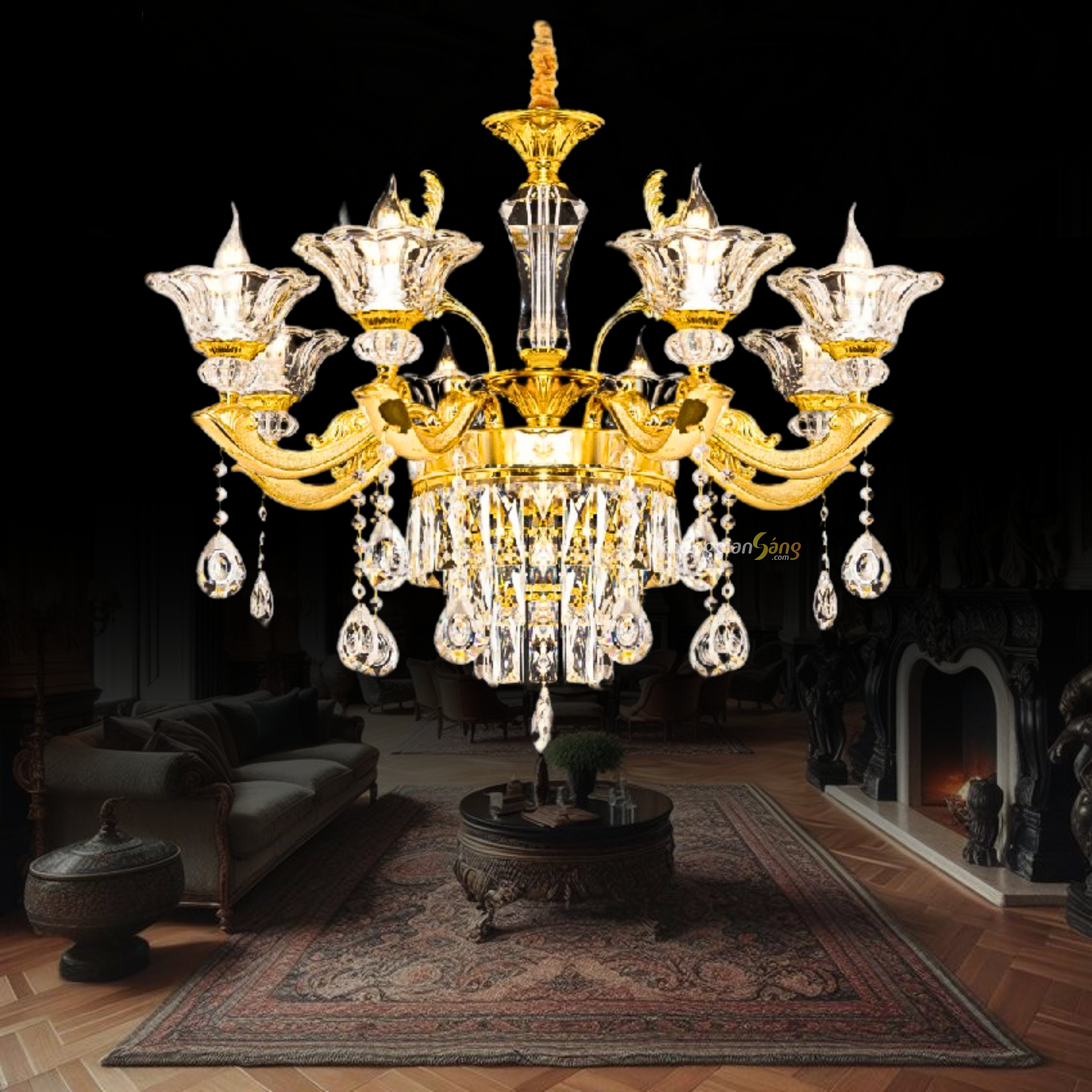 ĐÈN CHÙM NẾN (D750mm x H750mm) CNQT-280