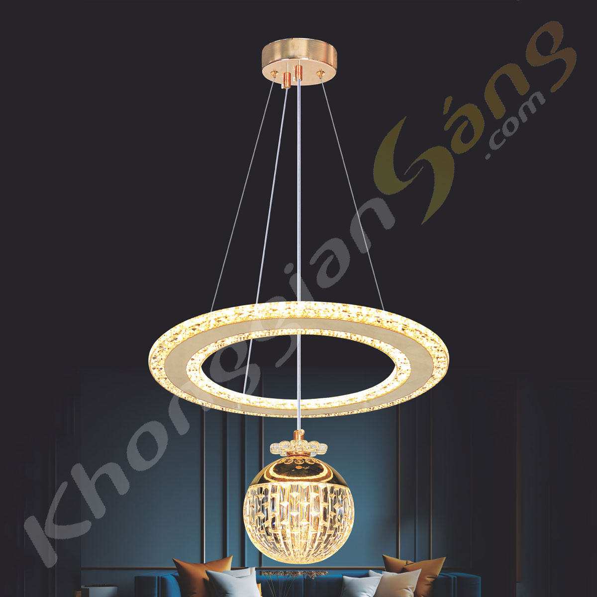 ĐÈN THẢ LED (PHI 350mm x H800mm) KGB-631/1