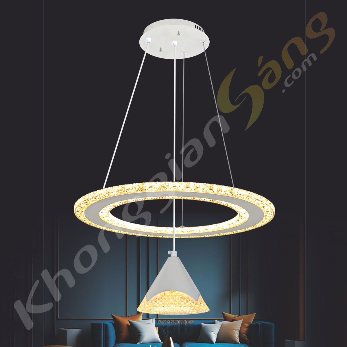 ĐÈN THẢ LED (PHI 350mm x H800mm) KGB-632/1