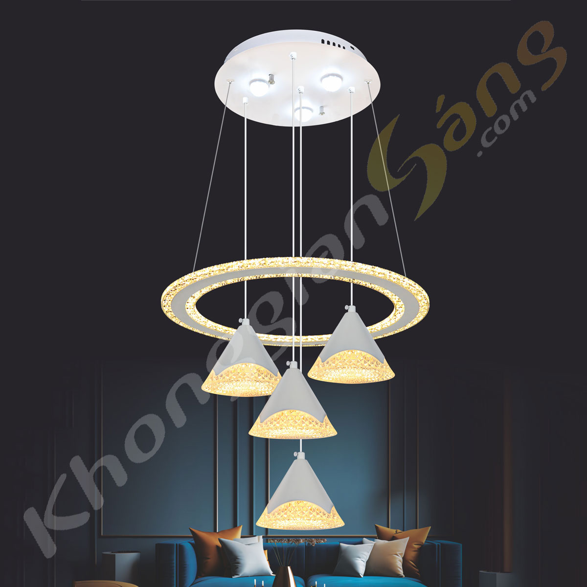 ĐÈN THẢ LED (PHI 550mm x H900mm) KGB-632/4