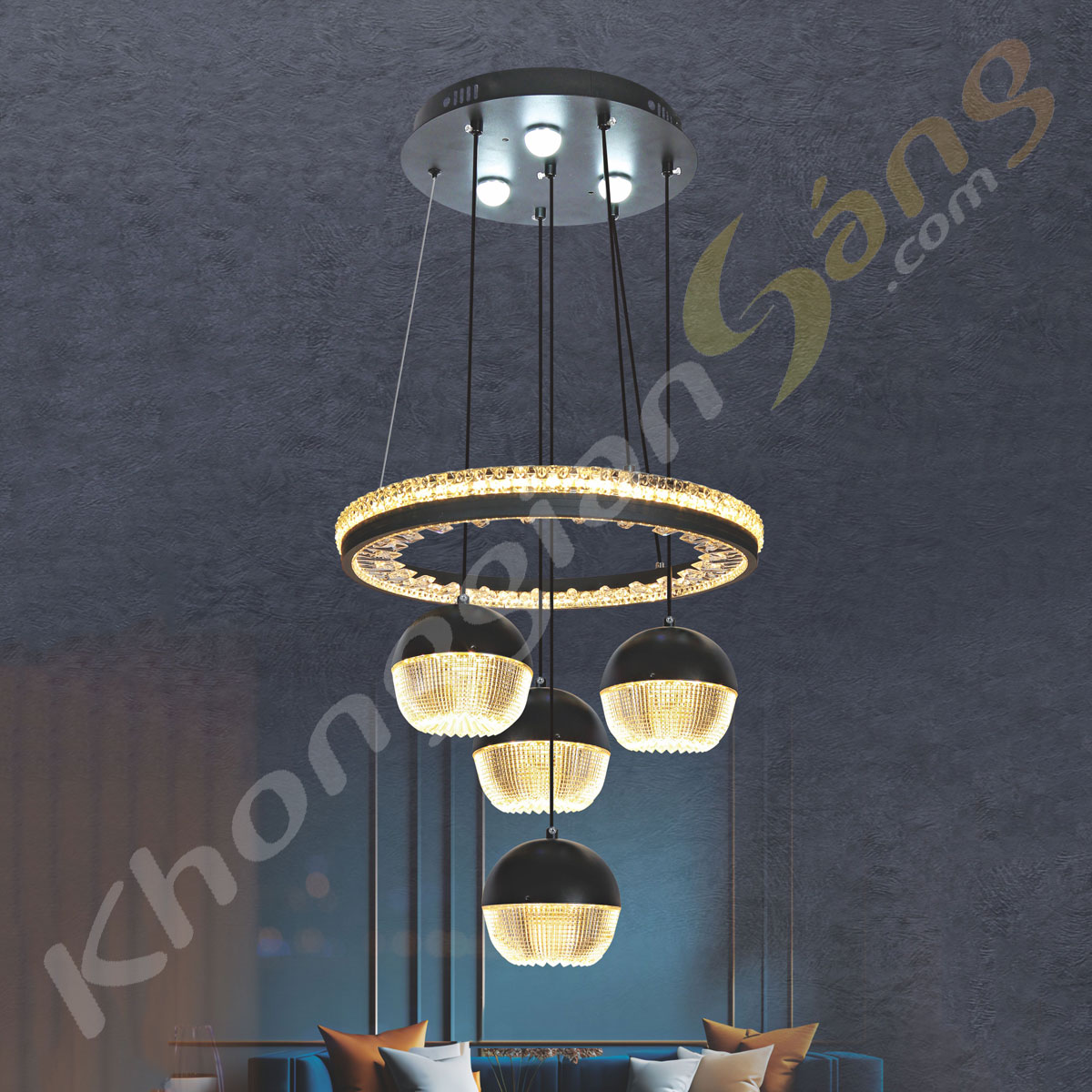 ĐÈN THẢ LED (PHI 400mm x H900mm) KGB-633/4