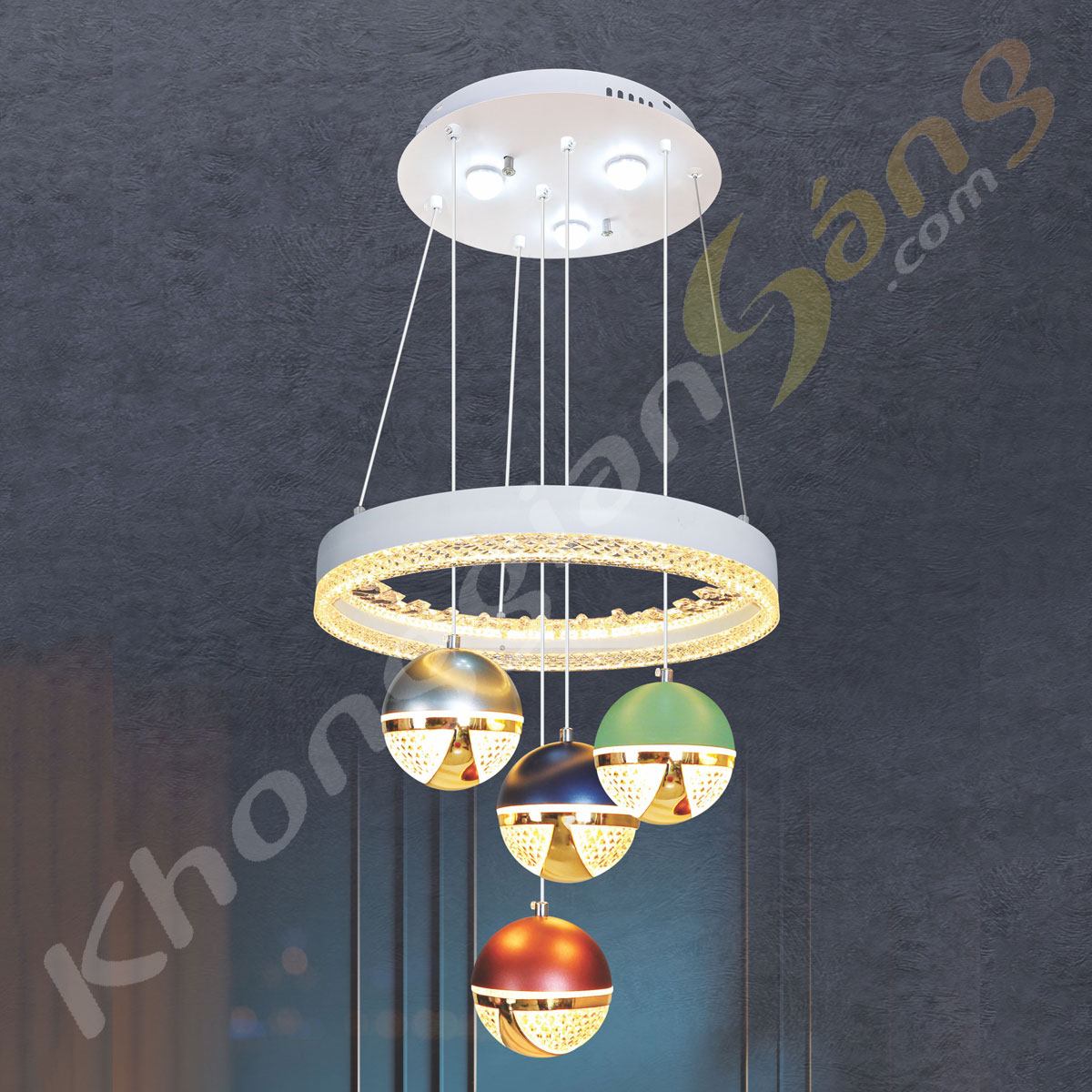 ĐÈN THẢ LED (PHI 400mm x H900mm) KGB-634/4