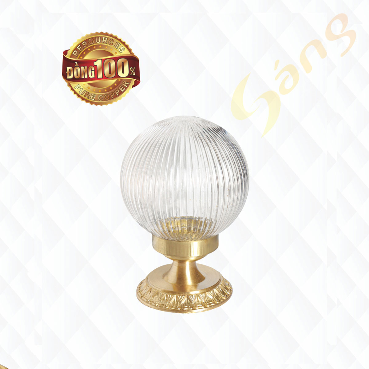 ĐÈN TRỤ CỔNG ĐỒNG (PHI 150mm x H210mm) KGT-668-D150