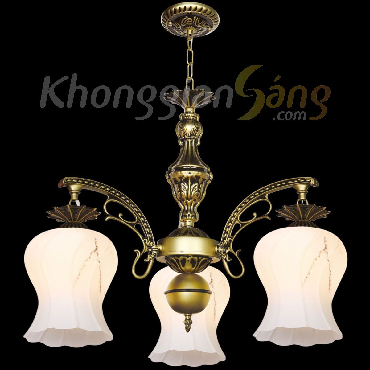ĐÈN CHÙM CỔ ĐIỂN (PHI 550mm x H450mm) KGC-8068/3