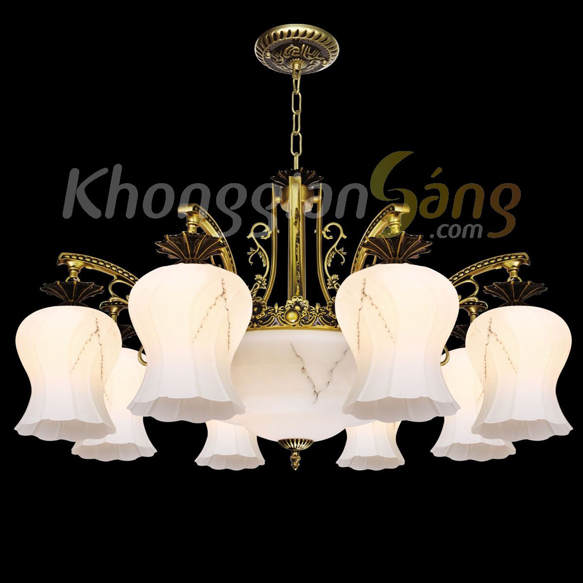 ĐÈN CHÙM CỔ ĐIỂN (PHI 900mm x H500mm) KGC-8068/8