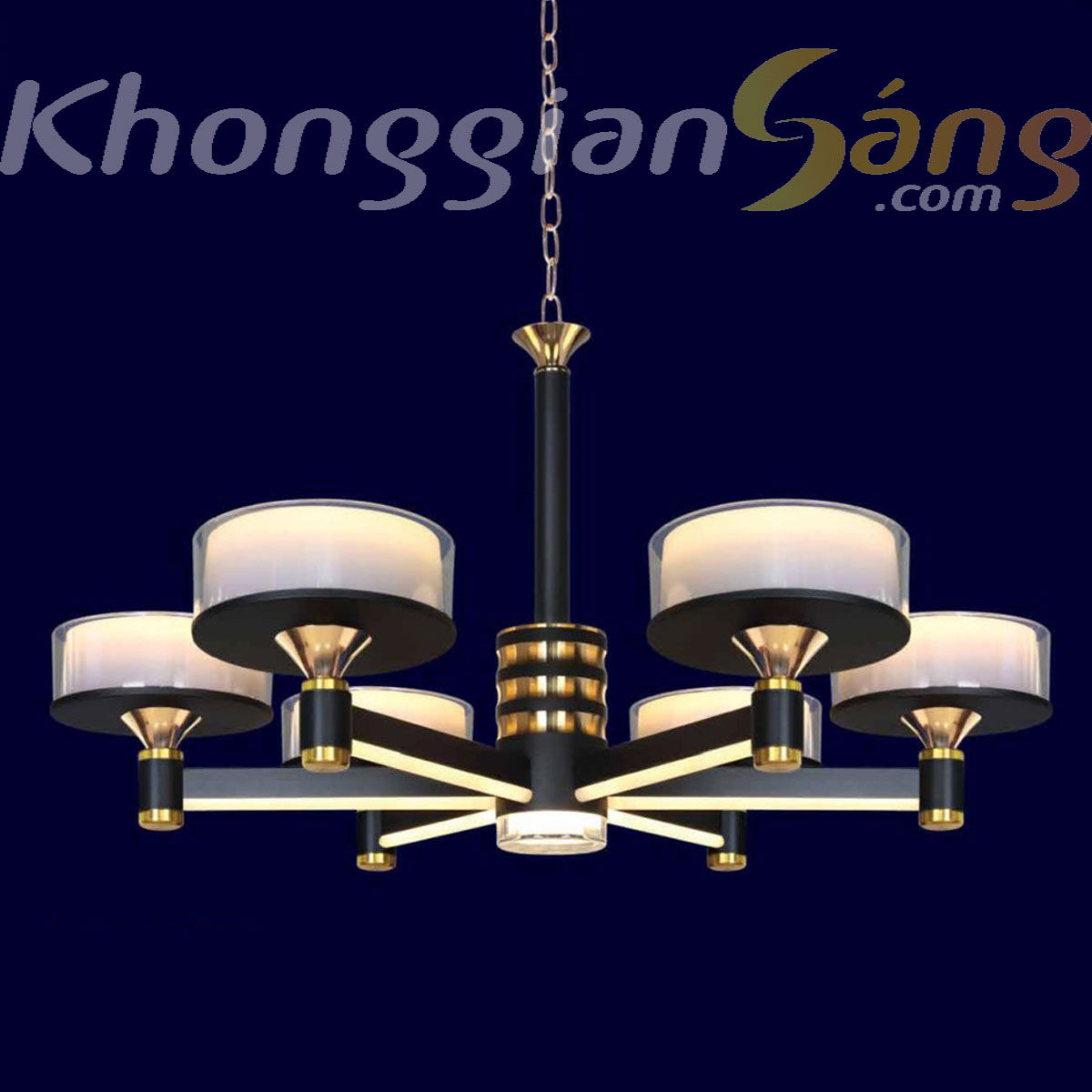 ĐÈN CHÙM LED (PHI 700mm x H380mm) KGC-9270/6