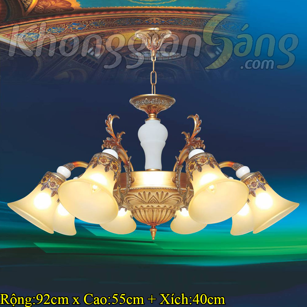 ĐÈN CHÙM CỔ ĐIỂN (PHI 920mm x H550mm) KGBC-6047/8
