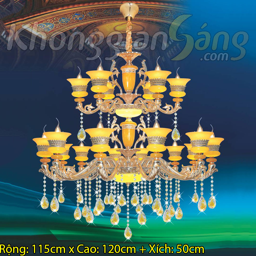 ĐÈN CHÙM NẾN (PHI 1150mm x H1200mm) KG-BC98058/18